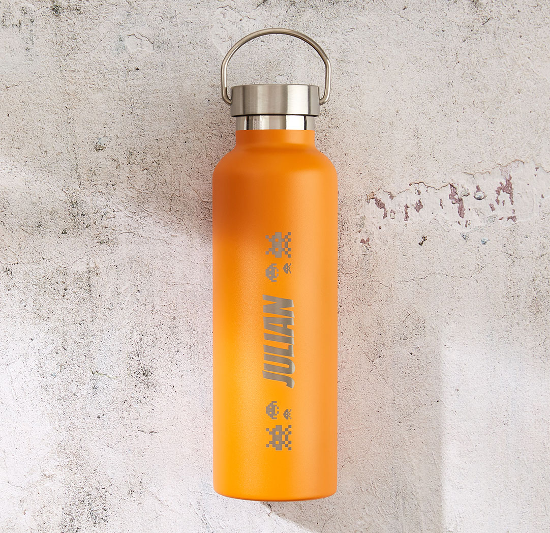 750ml Orange Personalized Bottle