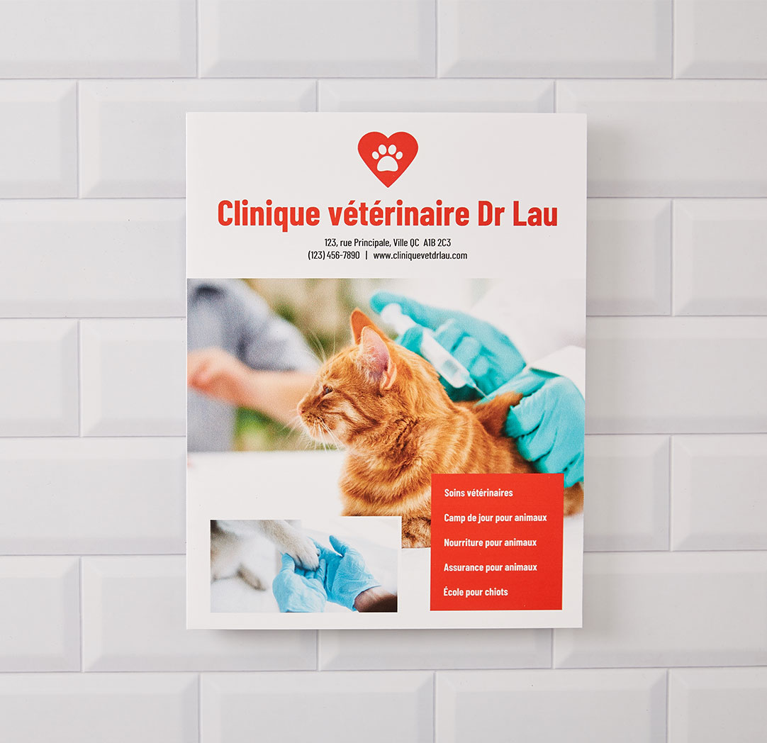 Affiches sur panneau à âme de mousse de 8,5 x 11 pouces