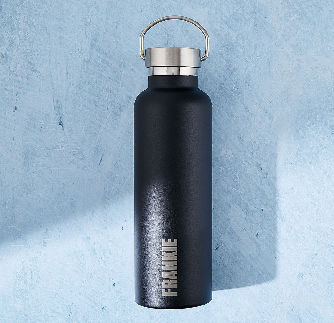 750ml Black Personalized Bottle