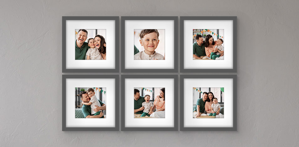 12x12 Grey - Set of 6