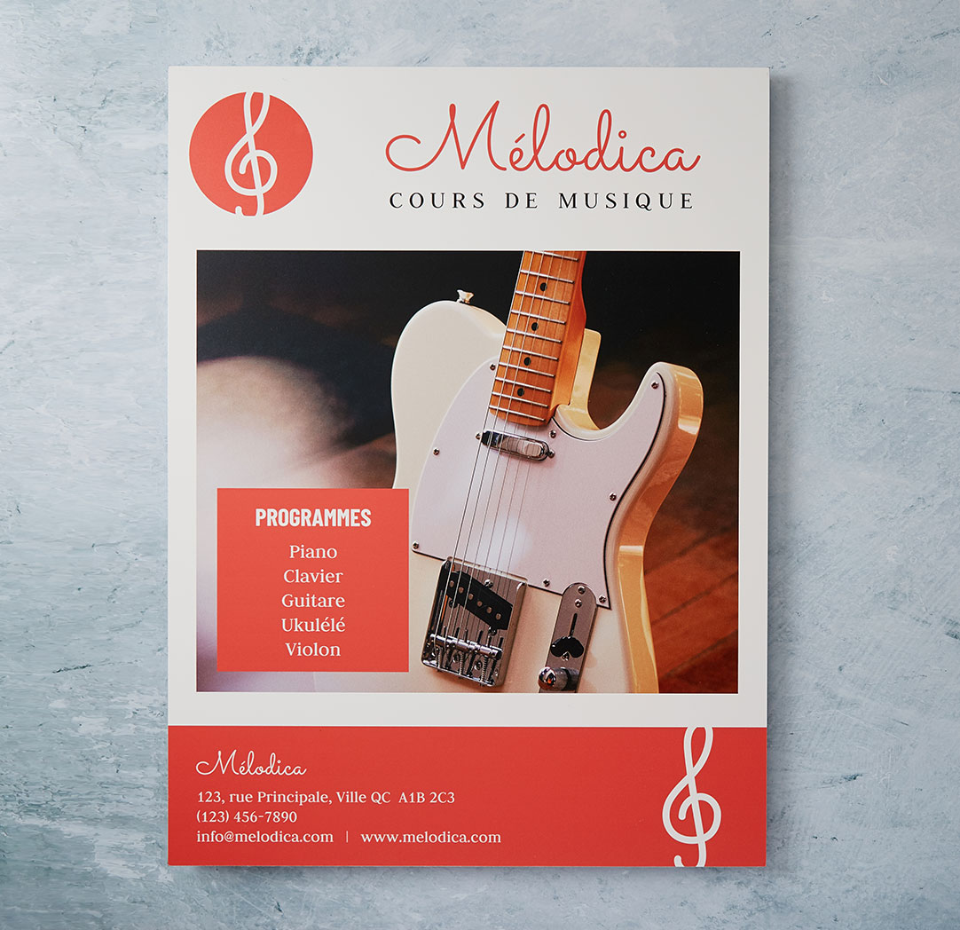 Affiches sur métal de 18 x 24 pouces