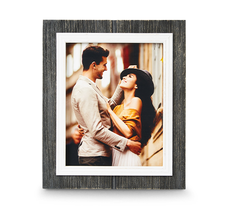 Cadre noir rustique 8 x 10 po