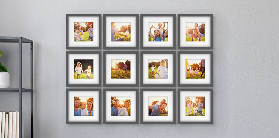 12x12 Grey - Set of 12