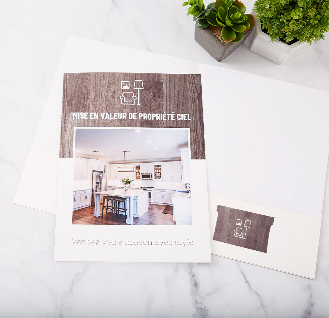 Dossiers à pochette de 9 x 12 pouces