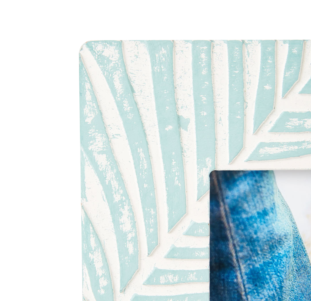 Cadre à motif de palme sculpté 6 x 8 po